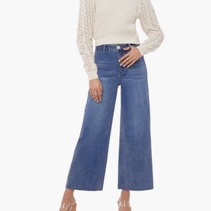 Just Fab Wide Leg Sailor Jeans in Medium Wash